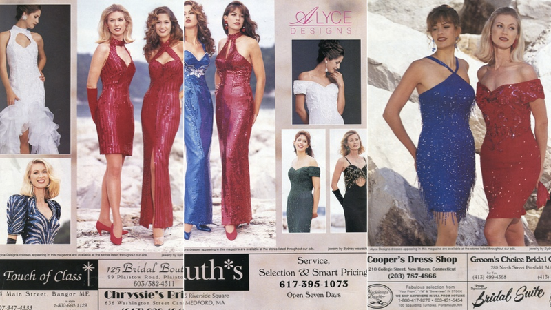 Illustration for article titled Sequins and Off-the-Shoulder Sleeves: All the Hottest Prom Looks of 1994, According to Seventeen